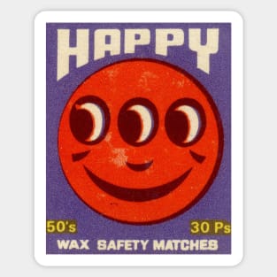 Trippy Happy Logo Sticker
